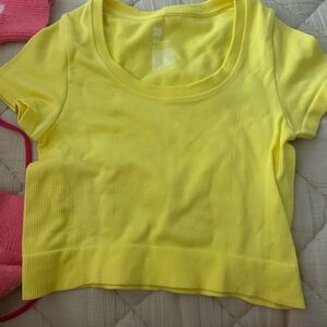 All in Motion Yellow Crop Top